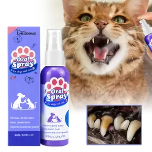 Pet Teeth Cleaning Spray Oral Care Remove Tooth Stains Keep Fresh Breath for Cats and Dogs Whitening Remove bad breath