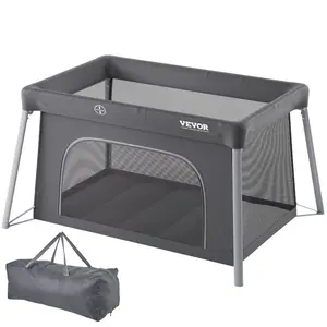 VEVOR Portable Baby Bassinet, On-The-Go Baby Dome with Canopy Developmental Toys, Quick-Folding Travel Crib, Lightweight Baby Cradle Infant Bed for Indoors/Outdoors, Suitable for 0-6 Months NewbornsVEVOR Super Brand Day