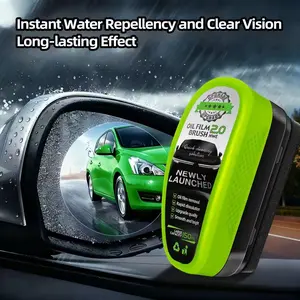 Car Glass Oil Film Cleaner, Strongly Effective Removes Oil Films & Water Stains, Non-Damaging, Clear Vision, Full Car Glass Use, Reusable