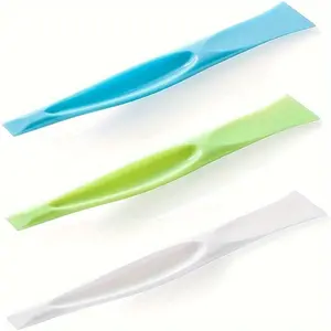 1pc Multi-purpose Crevice Decontamination Scraper - Non-Scratch Cleaning Tool, Can Opener, Sticker & Label Remover, Gum & BBQ Scraper, Bottle Opener - Durable Plastic Design