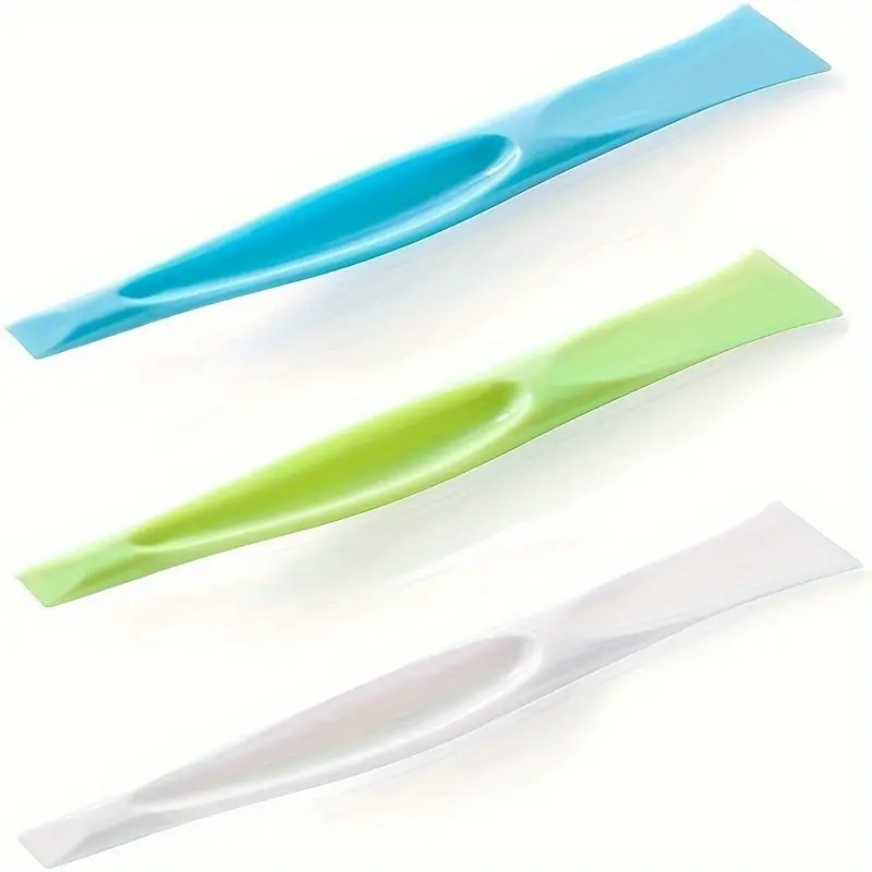 1pc Multi-purpose Crevice Decontamination Scraper - Non-Scratch Cleaning Tool, Can Opener, Sticker & Label Remover, Gum & BBQ Scraper, Bottle Opener - Durable Plastic Design
