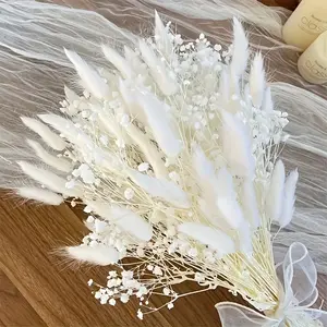 33pcs Artificial Pampas Grass| Winter Decoration, BOHO Style for Vase, Wedding, Garden& Valentine's Day, Home Living Room Office Decorative Bouquet, Fake Faux Flower Decoration, Outdoor Party Table Flower Arrangement