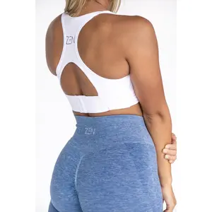 Twisted Sports Bra White
