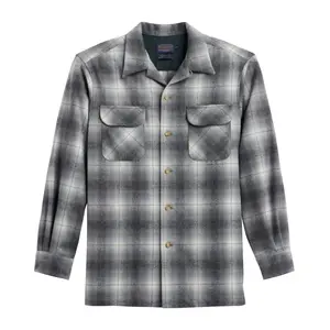 Pendleton Men's Long-Sleeve Tall Oxford Mix Casual Board Shirt, Green Ombre