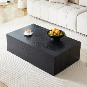 Xalviortex Faux Marble Coffee Table, Rectangle MDF Coffee Tables for Living Room, Tea Table Center Table for Home, TV Table