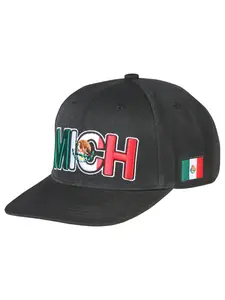 El General Michoacan Snapback Hat- Black 44783