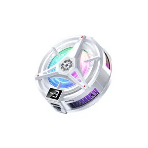 Universal USB Mobile Phone Radiator, Magnetic Semiconductor Cooling Device with Icing Digital Display, Dimmable Small Fan for Gaming Phones