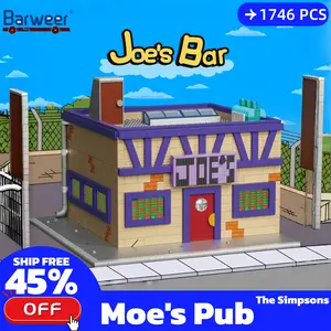 [BARWEER](SHIPFREE)MOE'S Pub The Simpsons With Gift Box 19*26*26cm