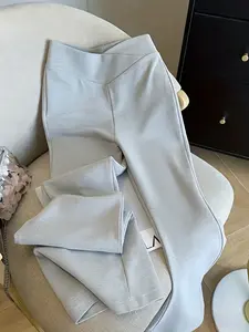 Women's Y2K High-Waisted Breathable Yoga Pants, Cross-Waist Flare Leggings, Butt-Lifting Slimming Activewear Bottoms, Casual Vintage Fitness Trousers, Athleisure Pants, Shaping Leggings
