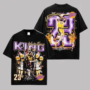 LeBron James Shirt King James 23 Graphic Tee, Basketball GOAT Fan Apparel, Vintage Basketball T-Shirt, Retro Sports Streetwear, Basketball Legend Graphic Tee, Unisex Fan Gift
