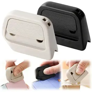 Magnetic Retractable Box Cutter - Safety Lock Utility Knife with Built-In Magnet for Easy Storage & Quick Access, Mini Ceramic Paper Cutter, Ceramic Safety Blade, Pocket Sized, Auto-Retractable