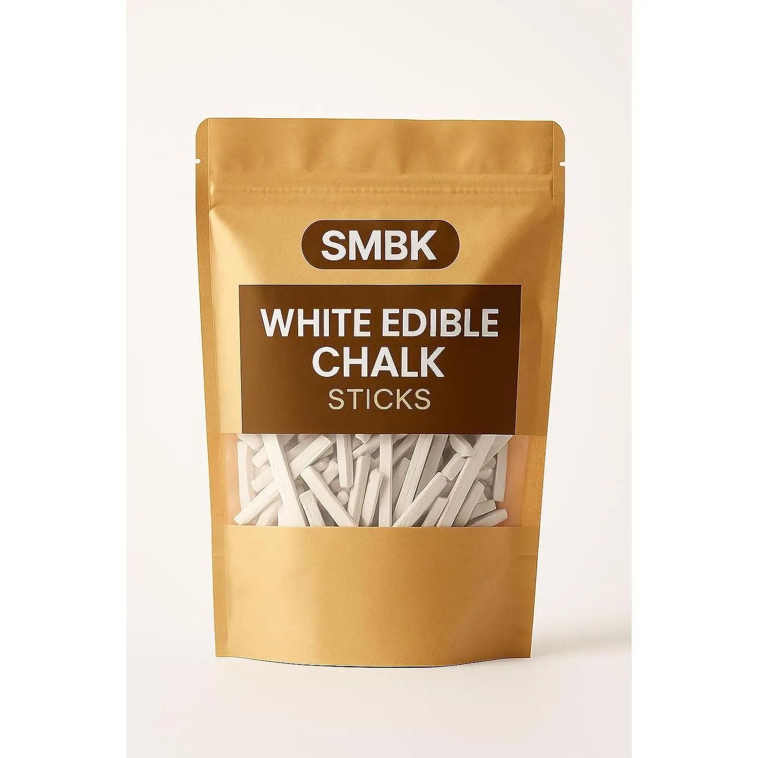NEW !!! SMBK Edible White Chalk Pencils, Natural Slate Sticks for Pica, Indian Clay Dirt Chalk, 110 gm