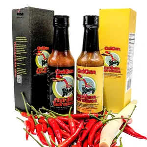GaiGan - Tom Yum Hot Sauce / Soup Mix & Pineapple Thai Chili Hot Sauce Combo Set, Low-Calorie All-Natural Vegan Condiments, Gluten Free, Low Sodium No Preservatives, (150 mL ea) Flavor Dip