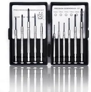 11PCS Mini Precision Screwdriver Set, Small Tools with 11 Size Flathead and Phillips Kit, Professional Magnetic Repair Tool for Jewelry, Ring Doorbell, Watch, iPhone, Toys, Computer, Eyeglass