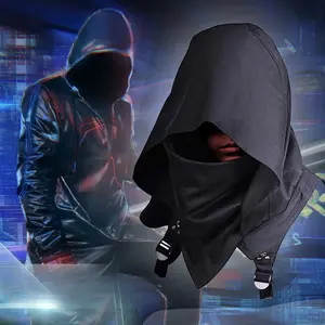 New cool halloween cos cyberpunk hat medieval cape hat cosplay clothes hooded cape