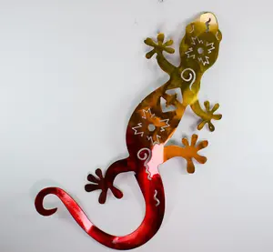 Metal Plasma Metal Lizard Yard Art Wall Art