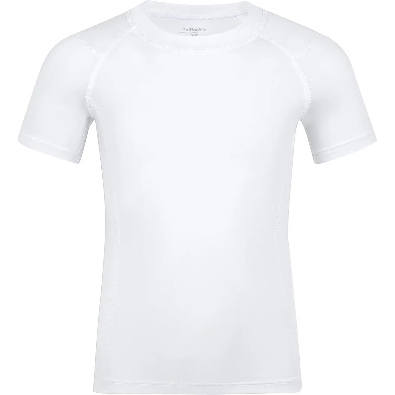 Boy Girls Compression Shirt Short Sleeve Youth Basketball Undershirt Kids Quick Dry Athletic Base Layer T-Shirt Sports Top Active Top