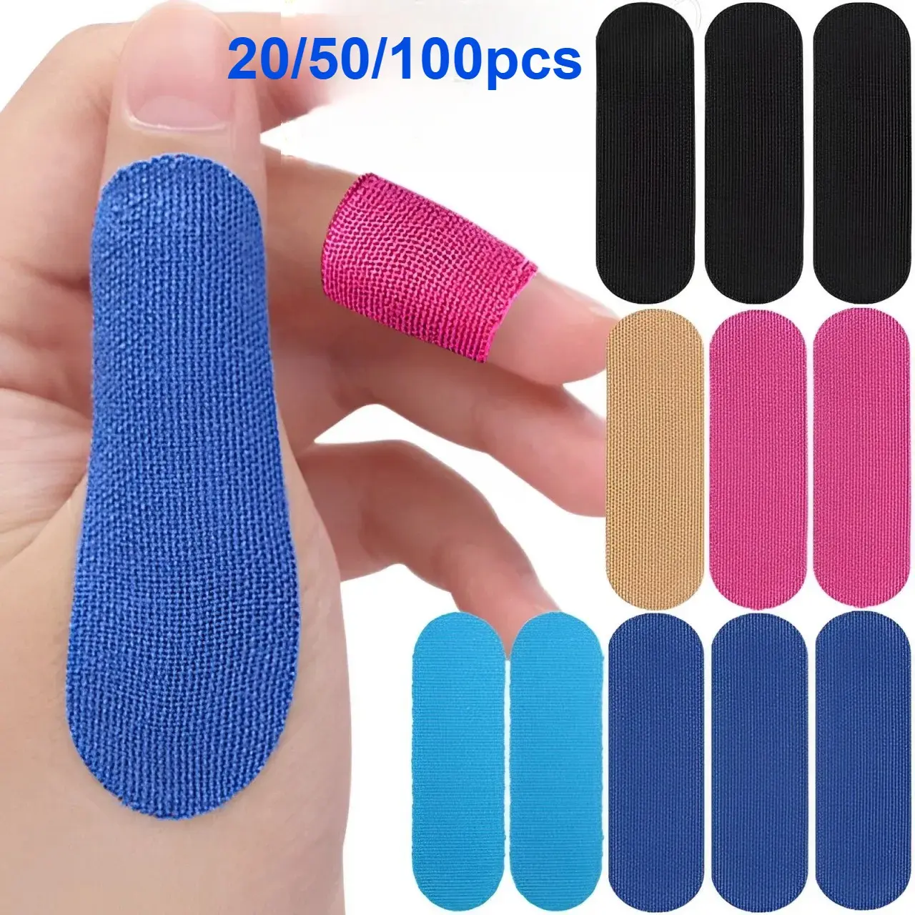 20/50/100pcs Finger Bandage Fingertape Protective Thumb Cover, Bowling Tape Guard, Lightweight Tapes, Elastic Cloth, Compact Sports Accessories