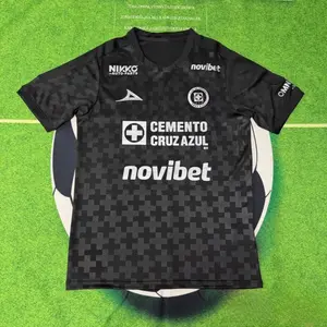 2526 Personalized Mexico League Cruz Azul Home Away Customized Name Number Black Short Sleeve Top Soccer Jerseys LIGAMX Fan Edition