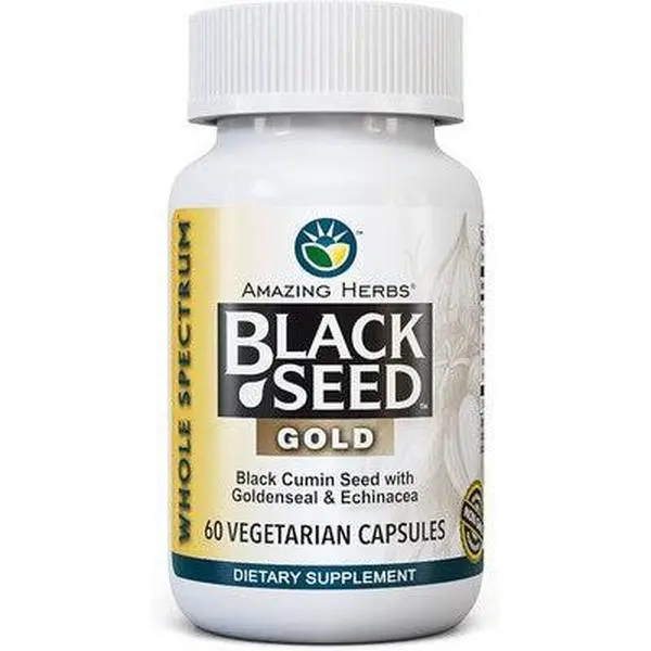 AMAZING HERBS Black Seed Goldenseal & Echinacea 60 CAP
