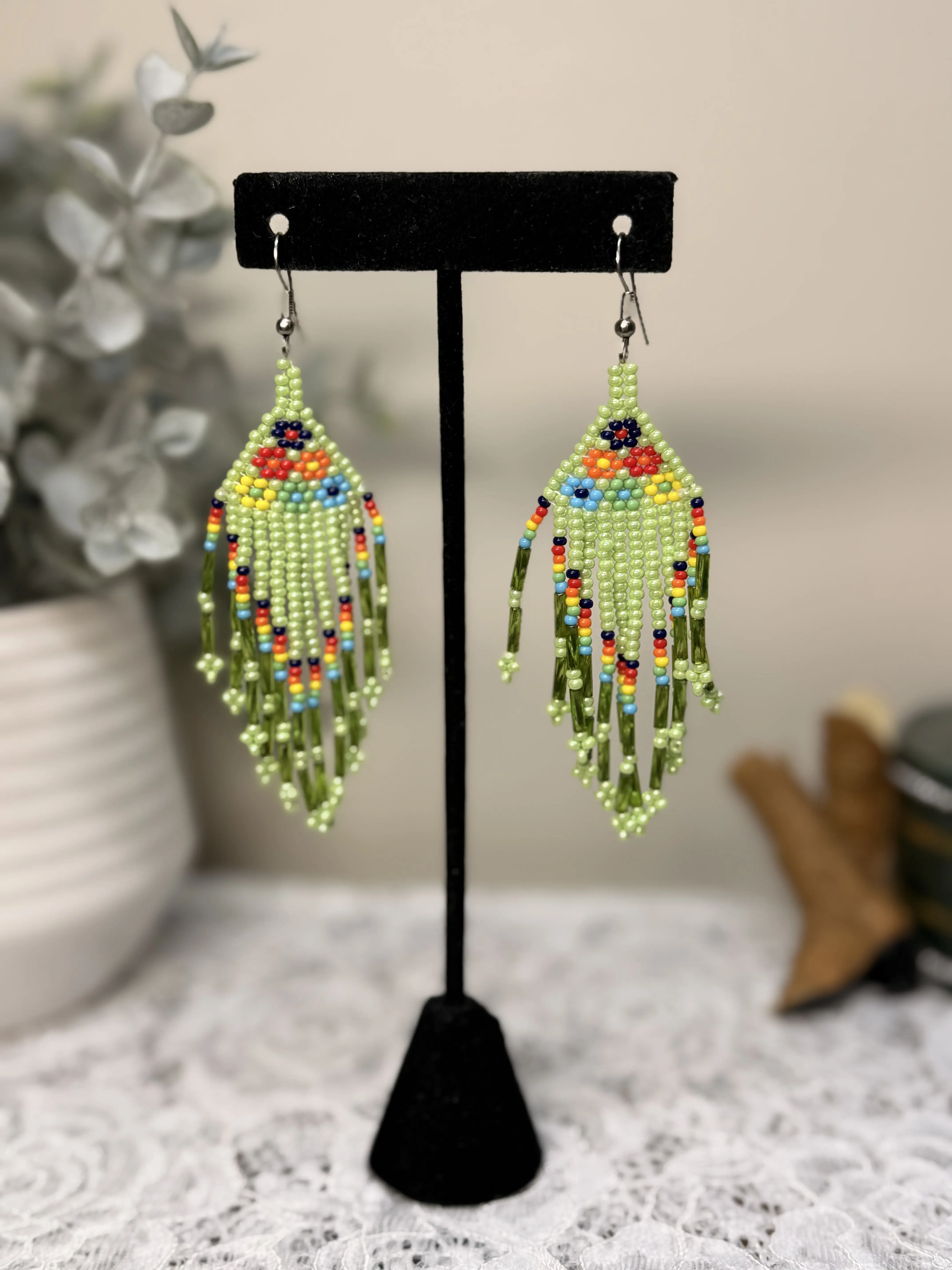 Aretes "Michelle"- Huichol- Earring Handmade