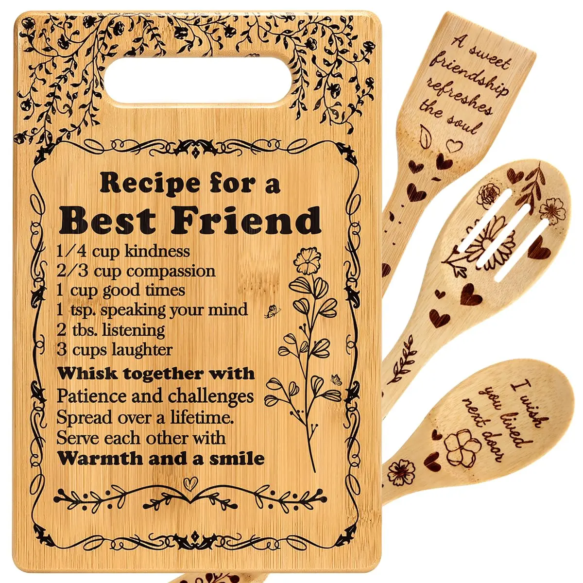 Friend Birthday Gifts For Women Friendship Friends Christmas Ideas Bff Bestie Soul Sister Woman Female Bestfriend Forever Boards Set