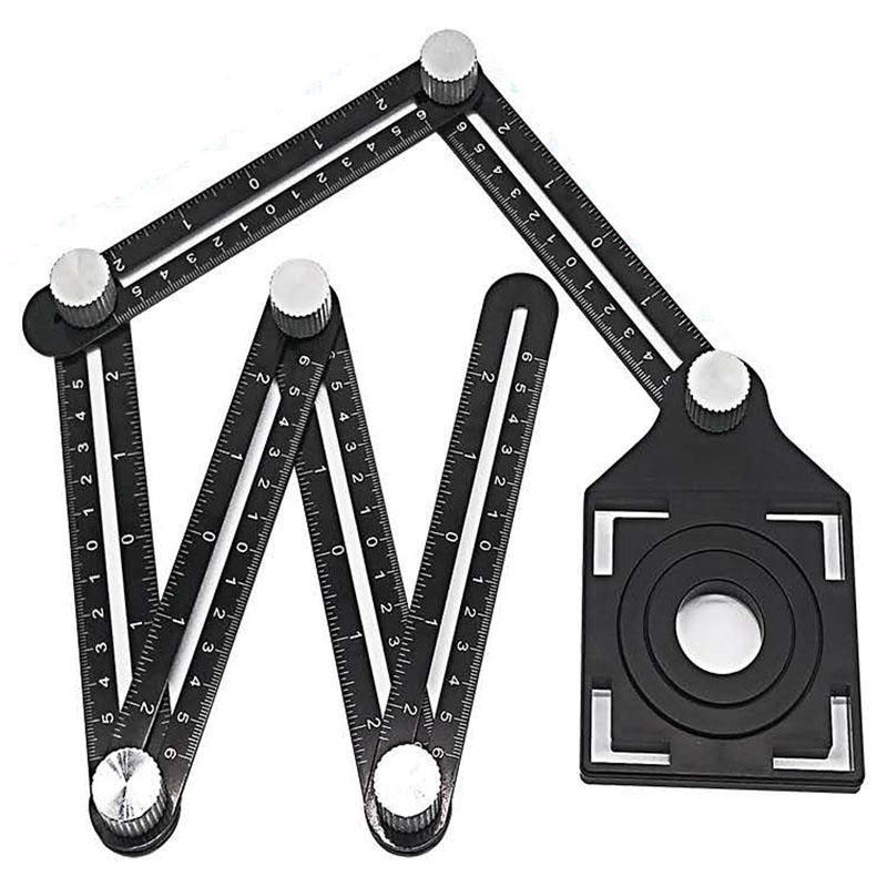 Aluminum Alloy Foldable Hexagonal Ruler, High-precision Six-sided ...