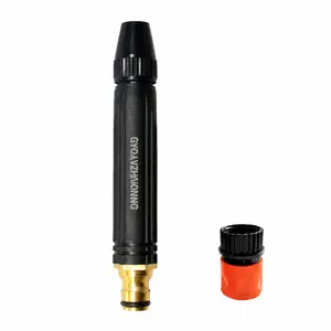 High Pressure Water Gun with Expandable Hose, Heavy Duty Garden Hose Sprayer Nozzle for Car Wash, Patio Cleaning & Gardening
