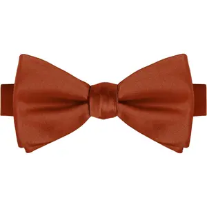 Mens Pre-Tied Bow Tie Adult's Adjustable Tuxedo Satin Bowtie