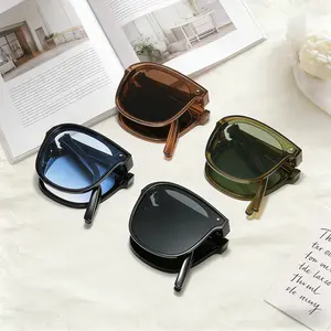 4 pairs of foldable sunglasses, compact and lightweight, anti glare outdoor foldable sunglasses, suitable for driving, beach, travel and daily wear