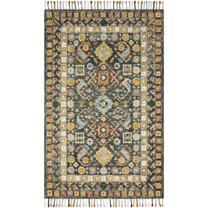 Loloi II Elka ELK-03 Denim Multi Transitional Hooked Rug