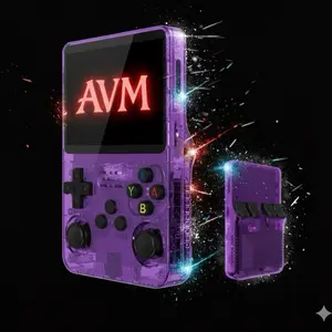 R36S Portable Gaming Console Purple Advanced Emulation Handheld Game Machine