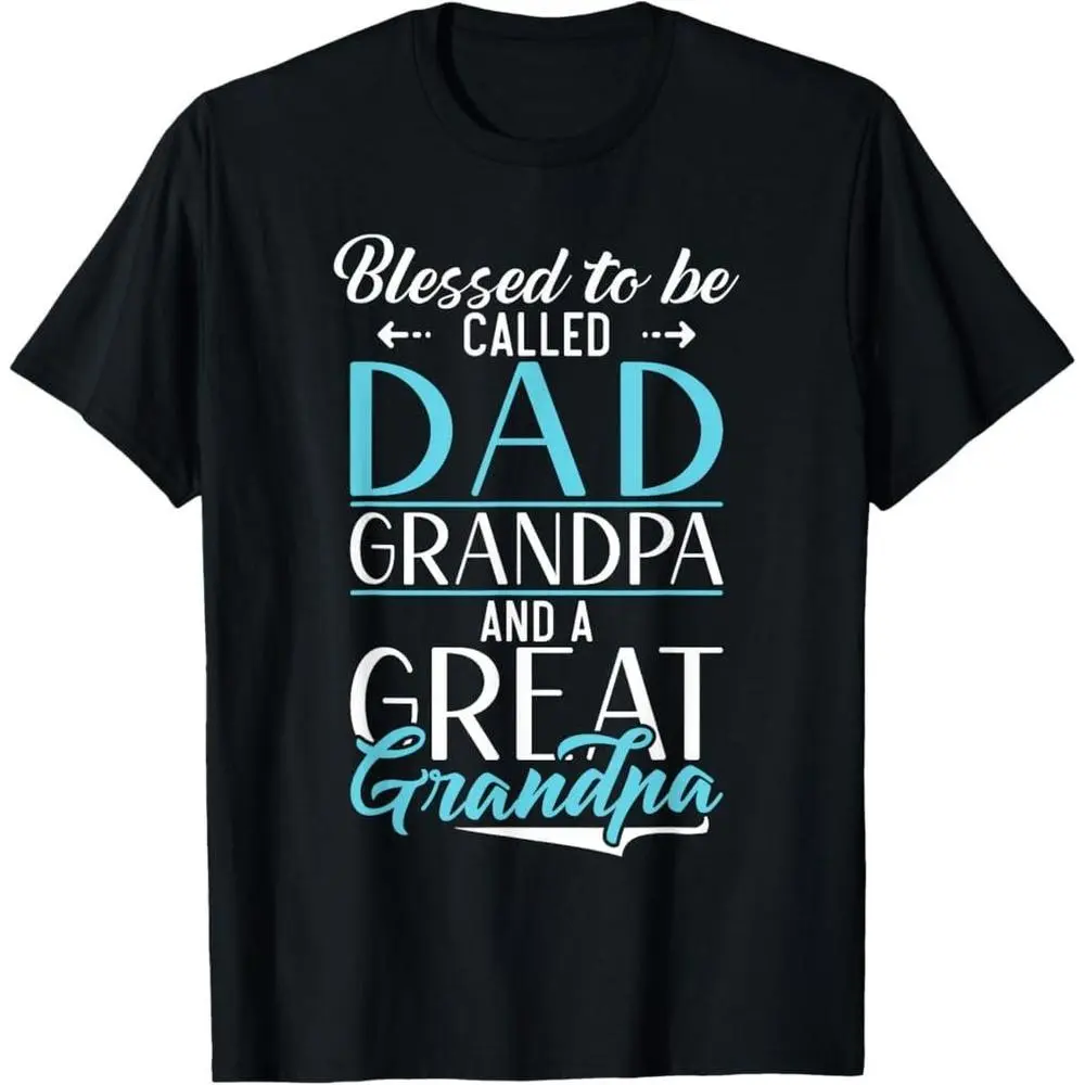Blessed Dad & Grandpa T-Shirt – Great Grandpa Gift, Unisex Cotton Tee