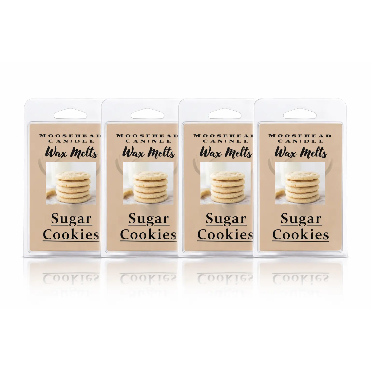 Warm Sugar Cookie Wax Melts – 4 Pack, Luxury Soy Blend, Strong Scented, Gift Boxed, Fresh Baked Sweet Home Fragrance
