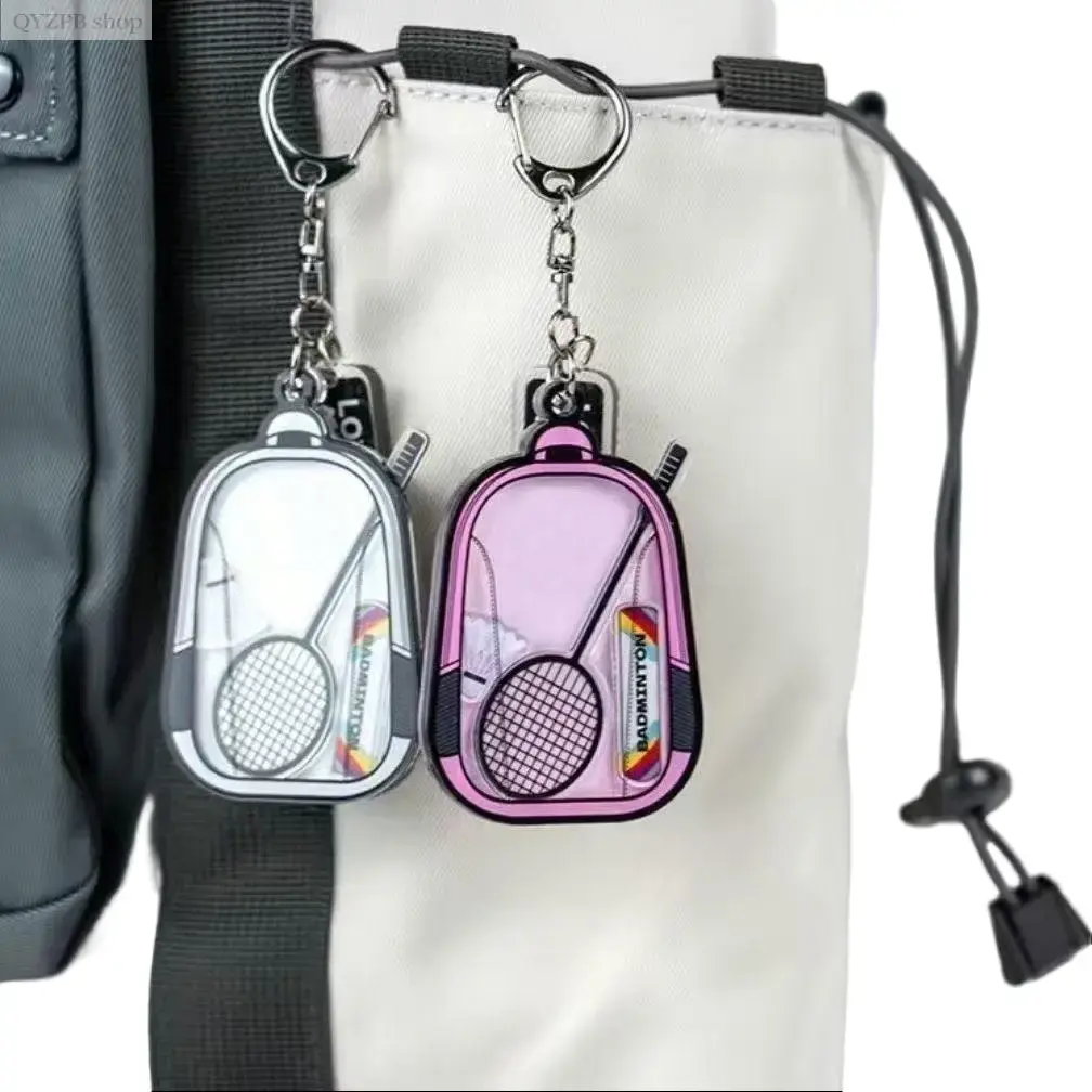 Cute Badminton Backpack for Girls, Shuttlecock Design Lightweight Daypack with Music Charm, Fits Rackets for Couples & Casual Games, Badminton-Themed Parties, Friends, Badminton Theme, Rocking Music Pendant