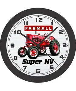 1953 Farmall Super HV Tractor  Wall Clock - Perfect for Home, Office or Garage Decor