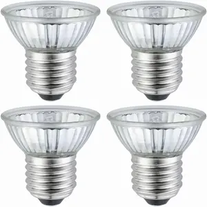 UVB UVA Reptile Light Bulb 50W Bulb for Reptiles and Amphibians Use for Turtle, Bearded Dragon, Lizard Cs Heat Lamp Replacement Bulb, 4 Packs