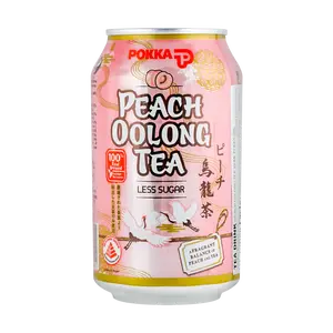 POKKA Singapore Peach Oolong Tea Drink 300ml - Refreshing Fruity Blend