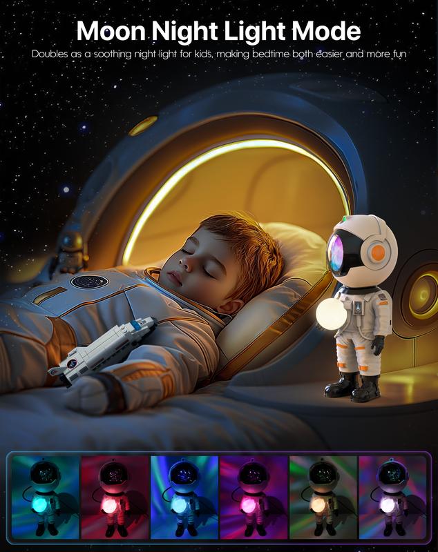 Rossetta Astronaut Galaxy Projector, LED Night Light for Kids with Timer and Remote, Home Decor, Gifts for Adults,Teens, Birthday Party