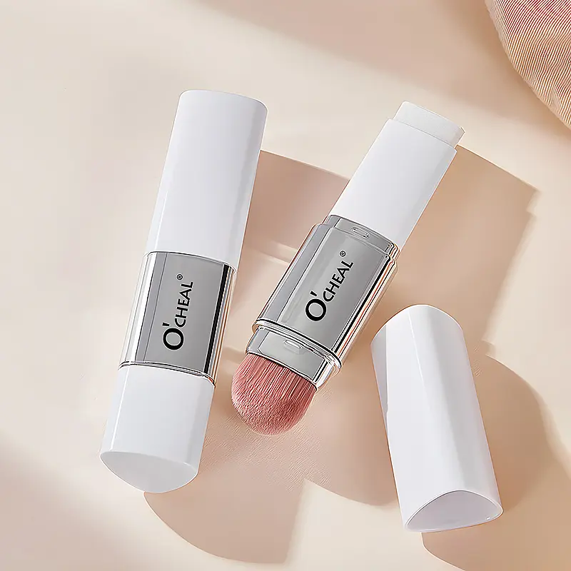 2-in-1 Color-Adapting Foundation Stick with Built-In Brush, Lightweight Buildable Coverage, Natural-Looking Finish