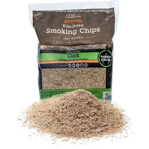 Camerons Products Smoking Chips - (Oak) 2lb Barbecue Chips  260 cu. in. - Kiln Dried  100% Natural Extra Fine Wood Smoker Sawdust Shavings