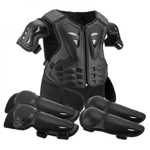 Kids Adjustable Impact Protection Armor Set, Breathable Full Body Safety Gear for Ages 6-13, Chest Back Shoulder Knee Elbow Guard for Balance Bike Dirt Bike Motorcycle Football Youth