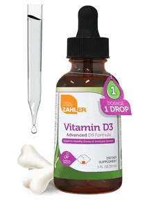 Zahler Liquid Vitamin D3 5000 IU Advanced Formula for Adults Bone & Immune Health 1 fl oz US Made Natural Supplement