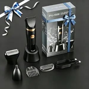 Men's 3-In-1 Multifunctional Hair Trimmer, Rechargeable Cordless Beard Eyebrow Nose Hair Clipper, Wireless Grooming Tool, Perfect Gift