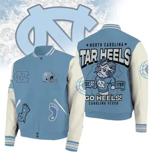 Heels Bomber Baseball Jacket, College University Varsity Jacket, Sport Bomber Jacket, Comfortable Unisex Bomber, Trendy Jacket, Gift For Fan