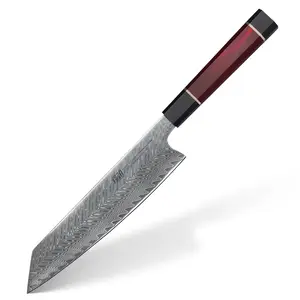 FINDKING 9 Inch Kiritsuke Knife, Versatile Japanese Chef Knife, Premium AUS-10 Damascus Steel Blade, Professional Kitchen Essential (Samurai Series)