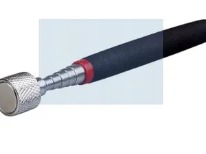30-inch Telescoping Magnetic Pick-Up Tool, Extendable Magnetic Wand Pickup Tool for Mechanics, Household, Office & Industry, Stainless Steel, Black Handle