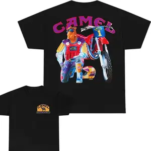 Camel Super Cross Vintage 1993 T-shirt, Unisex 2-sided T-shirt Shortsleeve Casual
