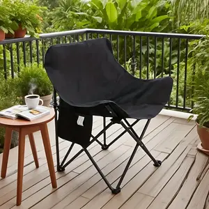Folding chair for outdoor camping, garden leisure chair, portable folding chair, single chair 1.3KG, suitable for fishing chair