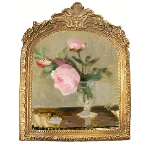 Vintage European Arch Resin Photo Frame Ornament, Durable Sturdy Frame, Perfect for Room Living Room Dining Room, Ideal Mother's Day Gift